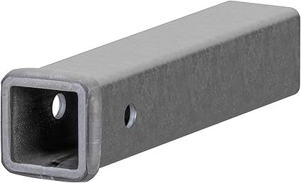 CURT 49120 2-Inch x 12-Inch Weld-On Raw Steel Trailer Hitch Receiver Tube