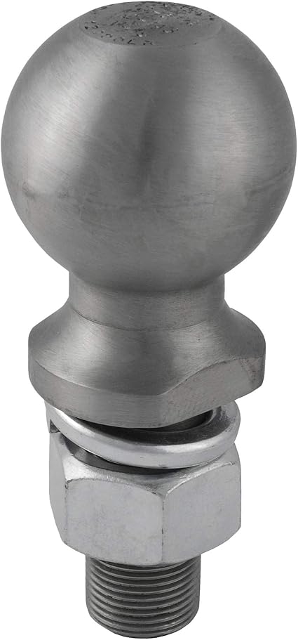 CURT 40042 Raw Steel Trailer Hitch Ball, 12,000 lbs, 2-5/16-Inch Diameter, 1 x 2-1/4-Inch Shank