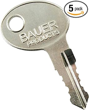 AP Products 013-689958 Bauer RV 900-Series Double-Cut Replacement Key - #958, Pack of 5, Silver