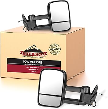 Trail Ridge Tow Mirror Power Pair Set for Chevy GMC C/K Pickup SUV New