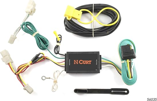 CURT 56035 Vehicle-Side Custom 4-Pin Trailer Wiring Harness, Fits Select Toyota Matrix, Pontiac Vibe, Scion xB