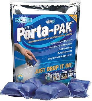 Walex PPSGBG Porta-Pak Commercial Holding Tank Deodorizer Drop-Ins, Sunglow Scent (Pack of 50)