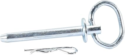 Maxpower 339191 Deluxe Hitch Pin, 1/2 in. x 5 in, Silver