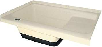 ICON 00473 Sit-in Step Tub with Left Hand Drain TU500LH - Colonial White