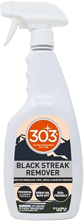 303 Products Black Streak Remover - Removes Black Streaks and Dirt, Eco-Friendly, Provides A Clean, Streak-Free Finish on RVs, Campers, Pop-Ups, Motorhomes, and Boats, 32oz (30243)