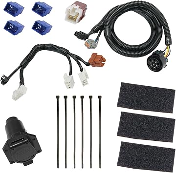 Tekonsha 118273 Custom Tow Harness 7 Way Tow Hitch Trailer Wiring Harness Kit, No Cutting or Splicing Required, Compatible with 2014-2020 Infiniti QX60, 2013-2020 Nissan Pathfinder