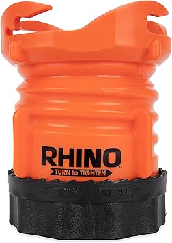 Camco 39783 RhinoFLEX Bayonet Fitting with Locking Ring , Orange