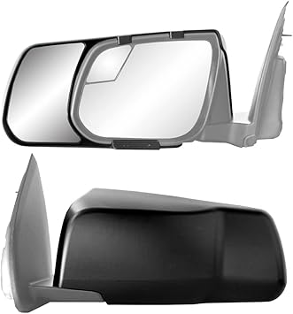 K Source Snap & Zap Custom Towing Mirror Pair for Chevrolet Colorado/GMC Canyon, Black