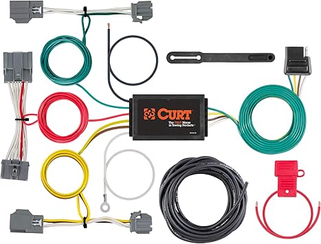 CURT 56386 Vehicle-Side Custom 4-Pin Trailer Wiring Harness, Fits Select Volvo XC70 , Black