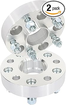 SCITOO 2 pcs 5LUG 1.25 inch Wheel Spacers Adapters 5x4.5 with 12x1.5 Studs 60.1CB Compatible with 1992-2000 for SC400 2002-2010 for SC430 Wheel spacers