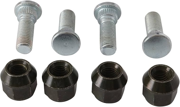 All Balls Racing Wheel Stud and Nut Kit 85-1005 Compatible With/Replacement For Yamaha YFM600 Grizzly 1998-2001, YFM660 Grizzly 2002-2008