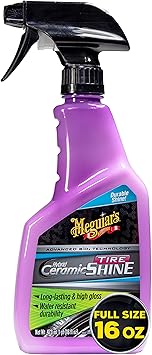 Meguiar's Hybrid Ceramic Tire Shine - Long-Lasting Shine That's Durable & Water-Resistant Hybrid Ceramic Technology - 16 Oz Spray