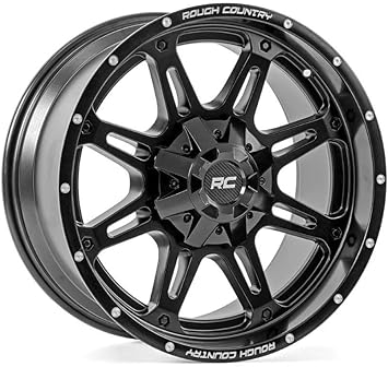 Rough Country 94 Series Matte Black Wheel | 20x10 | 5x5/5x4.5 | -18mm - 94201013