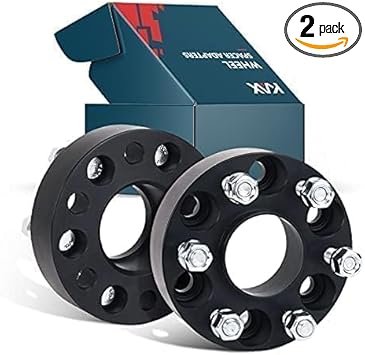 KAX 6x4.5 Wheel Spacers,Forged 1.5 inch 6 Lug Hub Centric Wheel Spacers with M12x1.25 Studs 66.1mm Hub Bore,fit for Frontier,Pathfinder,Xterra,Armada,Equator,2Pcs