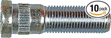 9/16-18 Serrated Wheel Stud - 0.625 In. Knurl, 2 In. Length