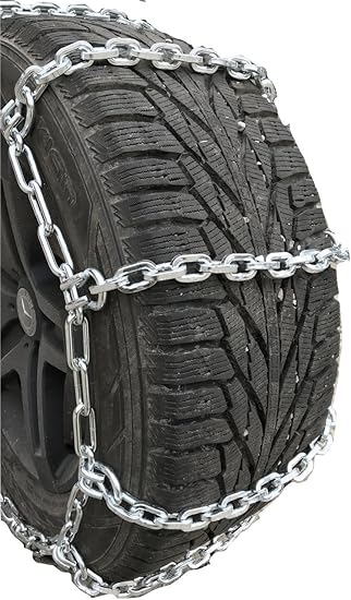 TireChain.com 35X12.50-20 7mm Square Alloy Tire Chains, with Cams