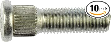 Dorman 610-265 M12-1.50 Serrated Wheel Stud - 14.32mm Knurl, 44.5mm Length, 10 Pack