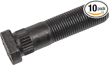 Dorman 610-0156.10 5/8 In.- 18 Clipped Head Serrated Stud- 0.652 In. Knurl, 2.125 In. Length, 10 Pack Universal Fit