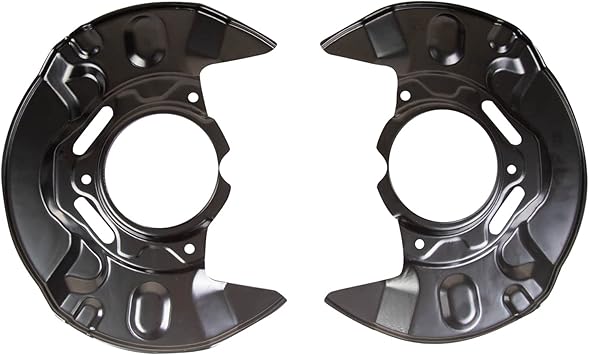 TRQ Front Brake Dust Shield Set Compatible with 05-10 Scion tC 03-08 Toyota Corolla Matrix