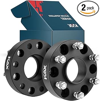 KAX 6x5.5 Wheel Spacers,Forged 1.5 inch 6 Lug Hub Centric Wheel Spacers with M14x1.5 Studs 78.1mm Hub Bore,fit for Silverado 1500,Sierra 1500,Tahoe,1500,Yukon,Suburban 1500,K1500,Suburban,2pcs