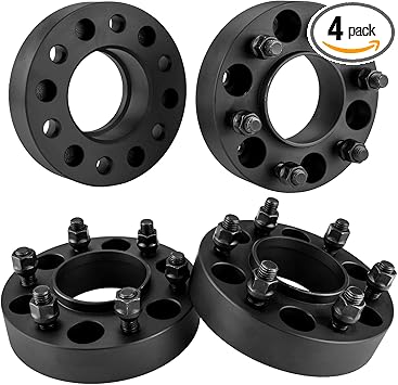 KAX 6x135mm Wheel Spacers,Forged 1.5 inch 6 Lug Hub Centric Wheel Spacers with M14x2 Studs 87mm Hub Bore,fit for F-150,Expedition,Navigator,Mark LT,4pcs