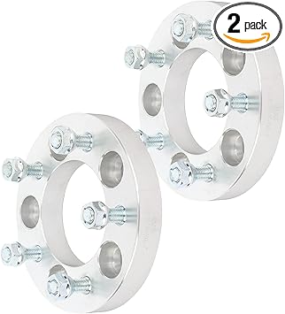 SCITOO 2X 1 inch 5 Lug Wheel Spacers Adapters 5x4.75 to 5x4.75 12x1.5 Studs Compatible with Corvette for Camaro Wheel spacers