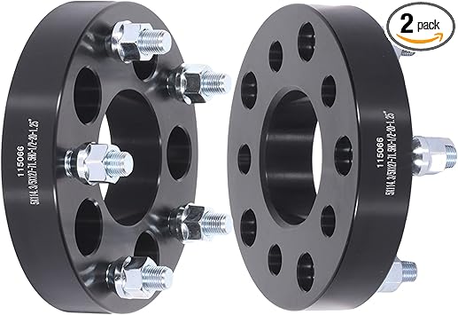 SCITOO 2 pcs 5LUG 1.25 inch Wheel Spacers Adapters 5x4.5 to 5x5 with 1/2