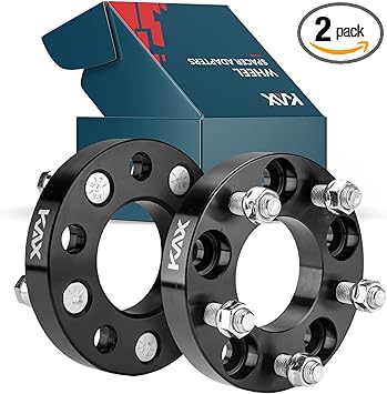 KAX 5x115 Wheel Spacers,Forged 1 inch 5 Lug Centric Wheel Spacer with M14x1.5 Studs 71.5mm Hub Bore,fit for Charger,300,Challenger,Magnum,2Pcs