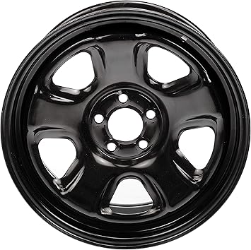 Dorman 939-166 18 x 7.5 Steel Wheel Compatible with Select Chrysler/Dodge Models, Black