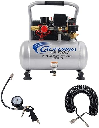 California Air Tools 12V1P10S Light & Quiet .12 Volt, 1.0 Gal. Steel Tank Portable Air Compressor