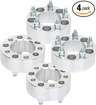 SCITOO 4 pcs 5LUG 2 inch Wheel Spacers 5x4.5 with 12x1.5 Studs 82.5CB Compatible with for Lumina 1990-2001 for Probe 1993-1997 for Civic 2006-2019 Wheel spacers