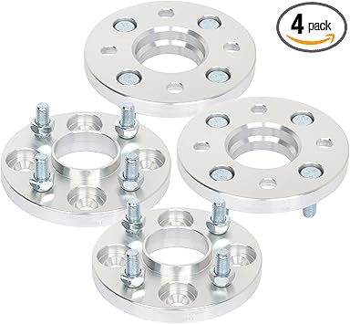 SCITOO 4 pcs 4LUG 15mm Wheel Spacers Adapters 4x100 with 12x1.5 Studs 57.1CB Compatible with for SC1 1993-2002 for Ion 2003-2007 Wheel spacers