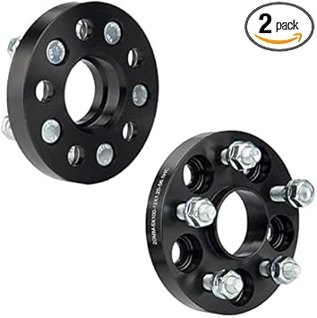 KAX 5x100 Wheel Spacers,Forged 20mm 5 Lug Hub Centric Wheel Spacers with M12x1.25 Studs 56.1mm Hub Bore,fit for Forester,Impreza,Outback,Crosstrek,Legacy,XV Crosstrek,FR-S,BRZ,Baja,86,9-2X,WRX,2Pcs