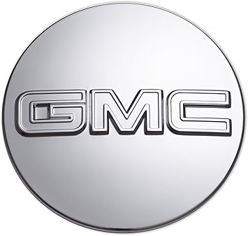 GM Accessories 19170060 Button Style Center Cap in Chrome with GMC Logo