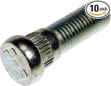 Dorman 610-253 M12-1.50 Serrated Wheel Stud - 14.10mm Knurl, 38.5mm Length Compatible with Select Models, 10 Pack