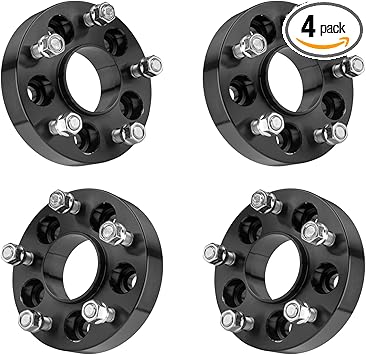 KAX 5x4.5 to 5x5 Wheel Adapters,Forged 1.25 inch Hub Centric Wheel Adapters (Changes Bolt Pattern) with 1/2