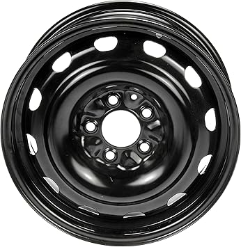 Dorman 939-107 16 x 6.5 In. Steel Wheel Compatible with Select Chrysler / Dodge Models, Black