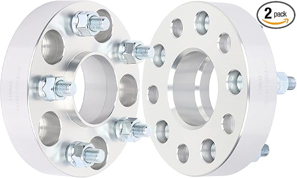 SCITOO 2 pcs 5LUG 1.25 inch Wheel Spacers 5x4.5 with 12x1.5 Studs 64.1CB Wheel spacers