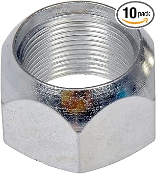 Dorman 611-0090.10 1-1/8-16 Outer Cap Nut - 1-1/2 In. Hex, 1 In. Length, 10 Pack