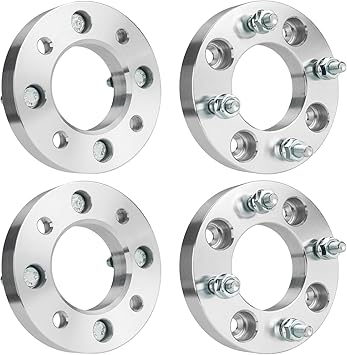 KAX 4x110 Wheel Spacers,Forged 1 inch 4 Lug Centric Wheel Spacer with M10x1.25 Studs 74.1mm Hub Bore,fit for TRX450R,Traxter 500 4x4 Auto,Traxter 500 XL,Traxter 500 4x4 Auto XT,4pcs