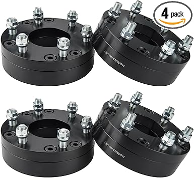 Torchbeam 5x5 to 6x5.5 Wheel Adapters 2 inch, Lug Centric Wheel Adapters (Changes Bolt Pattern) with M14x1.5 Thread Pitch,78.1mm Hub Bore,4pcs Adapters for Grand Cherokee,Wrangler,C1500,Tahoe,C10