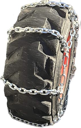 TireChain.com 300-15 ForkLift 5.5mm Square Tire Chains with Cams, priced per pair