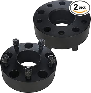 SCITOO 2 pcs 5LUG 2 inch Wheel Spacers Adapters 5x5.5 with 14x1.5 Studs 77.8CB Compatible with for 1500 2012-2018 Wheel spacers