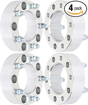 SCITOO 4 pcs 5LUG 2 inch Wheel Spacers 5x5.9/5x150 with 14x1.5 Studs 110CB Compatible with for LX470 1998-2007 for Sequoia 2008-2018 for LX570 2008-2013 Wheel spacers