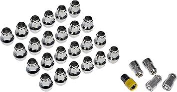 Dorman 611-008FK Wheel Nut Kit M14-1.50 Metric - 21 mm Hex, 44.5 mm Length with Lock Compatible with Select Ford / Lincoln Models (OE FIX)