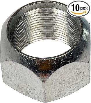 Dorman 611-0091.10 1-1/8-16 Outer Cap Nut - 1-1/2 In. Hex, 1 In. Length, 10 Pack