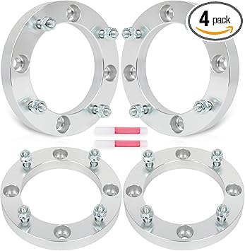 SCITOO 4Pcs 1 inch Wheel Spacers 4x156 to 4x156 with Studs 3/8