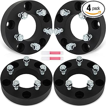 SCITOO 4Pcs 1.5 inch Wheel Adapters 5x5.5 to 5x4.5 with Studs 1/2