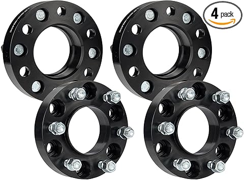 KAX 6x135 Wheel Spacers,Forged 1.25 inch 6 Lug Hub Centric Wheel Spacers with M14x2 Studs 87mm Hub Bore,fit for F-150,Expedition,Navigator,Mark LT,4pcs