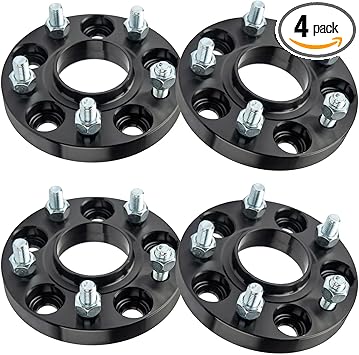 KAX 5x4.5 Wheel Spacers,Forged 20mm 5 Lug Hub Centric Wheel Spacers with M12x1.5 Studs 64.1mm Hub Bore,fit for Accord,CR-V,Pilot,Odyssey,TSX,Element,TL,RSX,Crosstour,RDX,Accord Crosstour,4Pcs